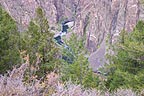 Gunnison River far below - white water