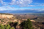 View of valley from cliffs