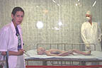Sandra takes part in the 'autopsy'