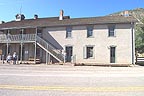 Courthouse in Lincoln.  Originally a store, Billy the Kid was jailed here and broke out, killing 2 deputies