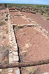 Village foundations at Anasazi site