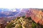 Canyon walls to the distance