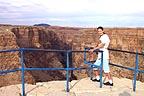 Sandra at a scary viewpoint