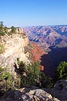 A vertical view from the rim