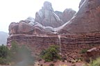 Waterfall over what was dry rock 5 minutes earlier